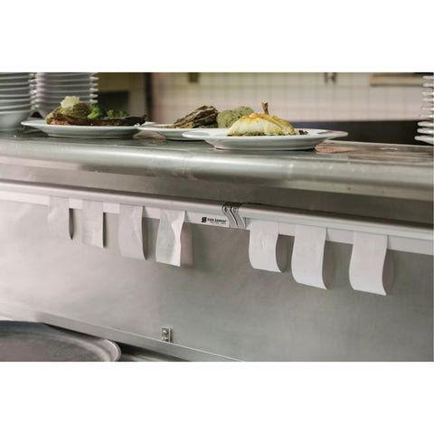 San Jamar CK6536A 36" Aluminum Slide Check Rack - Silver