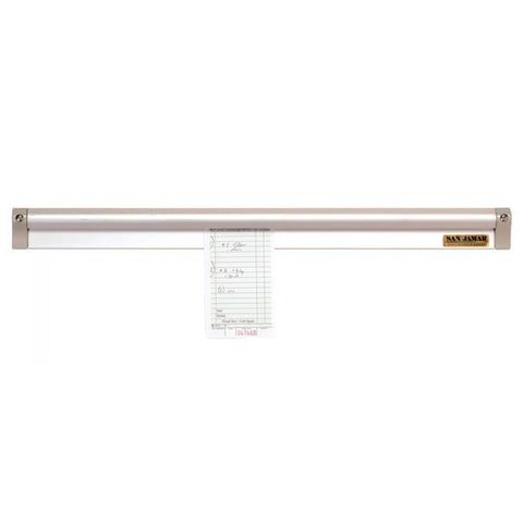 San Jamar CK6560A 60" Aluminum Slide Check Rack / Ticket Holder