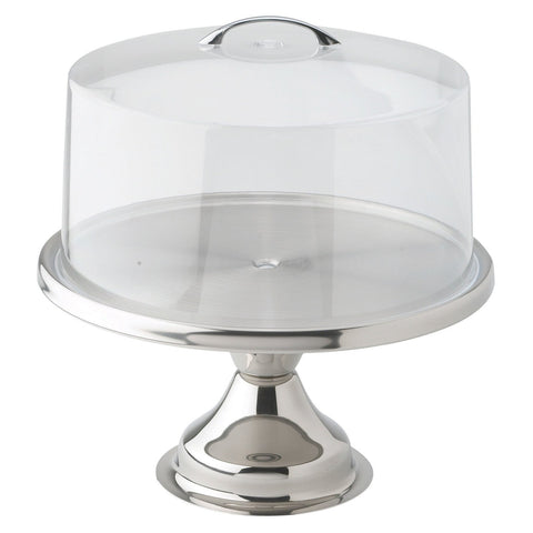 Winco CKS-13 13" Stainless Steel Cake Stand