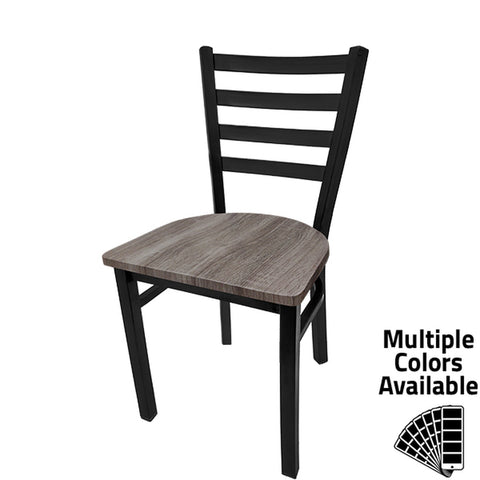 Oak Street Manufacturing CM-234 Standard Ladderback Metal Frame Dining Chair