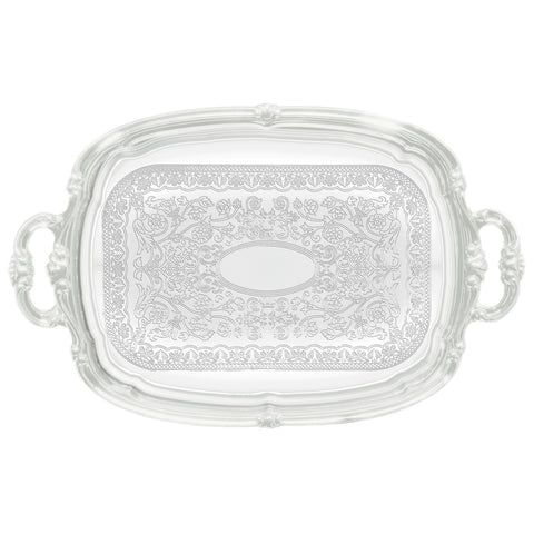 Winco CMT-1912 Chrome-Plated Rectangular Serving Tray, 19-1/2" x 12-1/2"