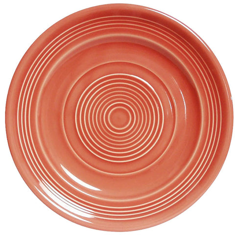 Tuxton China CNA-120 12" Round Concentrix Ceramic Cinnebar Plate