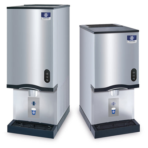 Manitowoc Ice CNF0202A-L Countertop Nugget Ice Maker and Water Dispenser, 315 lb./Day, 20 lb. Bin, Lever Dispensing, 115V