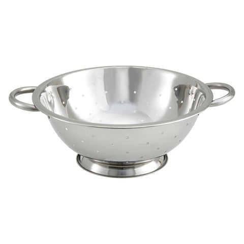 Winco COD-3 3 Qt Stainless Steel Round Colander