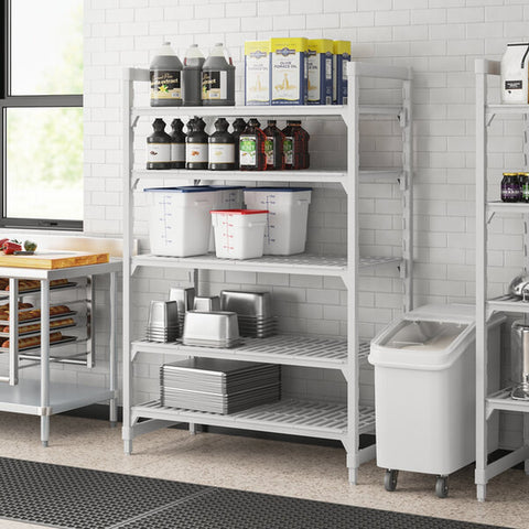 Cambro CPU244872V5480 Camshelving Premium 5-Shelf Vented Starter Shelving Unit, 24" x 48" x 72"