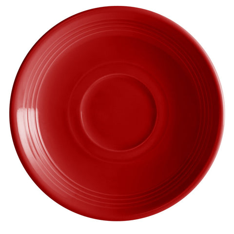 Tuxton China CQE-060 Concentrix 6" Cayenne China Saucer