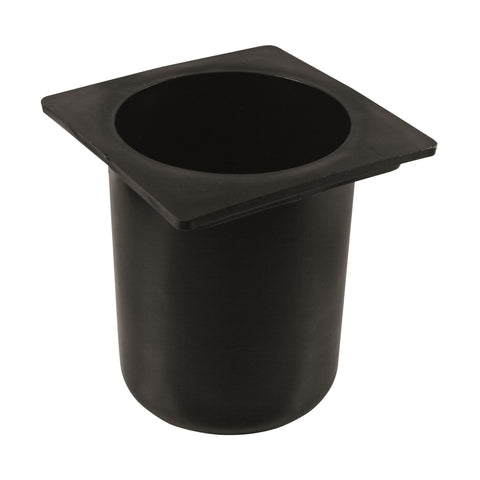 Winco CR-2400 Bar Maid Round Black Polyethylene Bottle Well