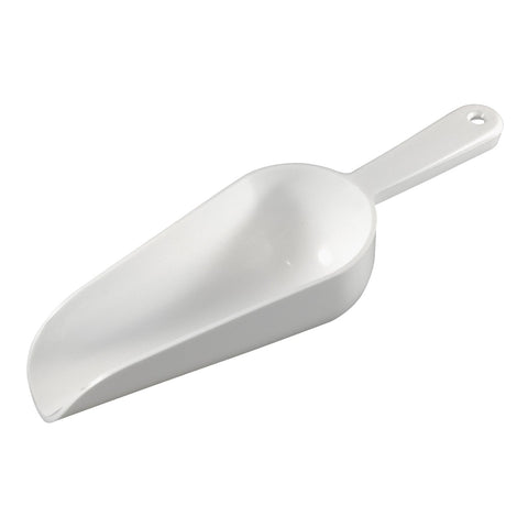 Bar Maid CR-846W 6 oz White Polyethylene Round Bowl Ice Scoop