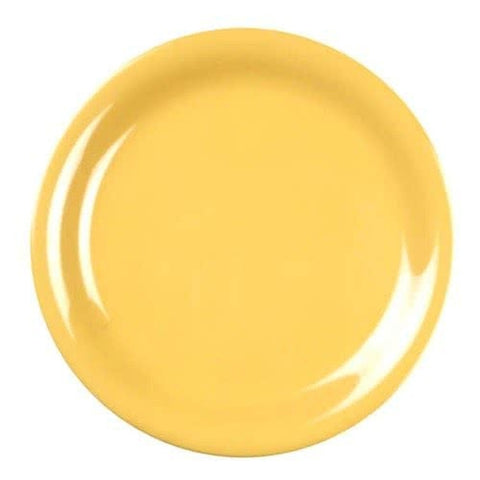 Thunder Group CR110YW Yellow 10-1/2" Narrow Rim Melamine Plate
