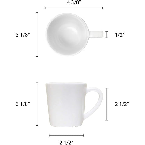 Thunder Group CR9018W 7 oz White Melamine Mug/Cup