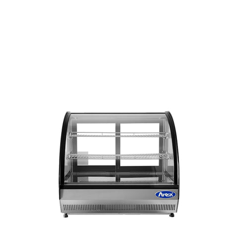 Atosa CRDC-35 Countertop Refrigerated Curved Display Case, 3.5 Cu. Ft.