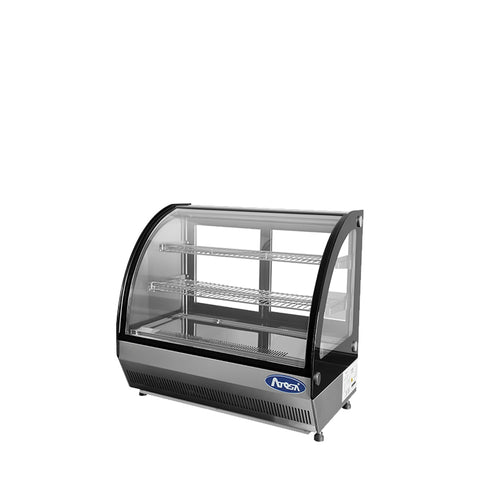 Atosa CRDC-35 Countertop Refrigerated Curved Display Case, 3.5 cu. ft.