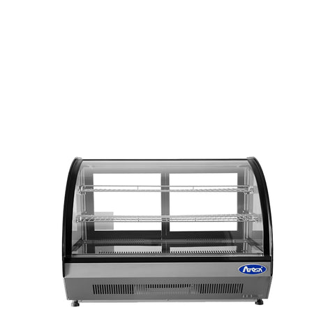 Atosa USA CRDC-46 Countertop Refrigerated Curved Display Case, 4.6 Cu. Ft.
