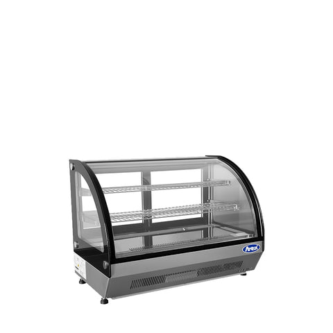 Atosa USA CRDC-46 Countertop Refrigerated Curved Display Case, 4.6 Cu. Ft.