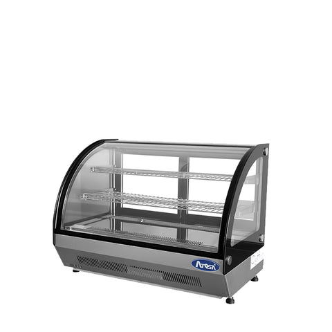 Atosa USA CRDC-46 Countertop Refrigerated Curved Display Case, 4.6 Cu. Ft.