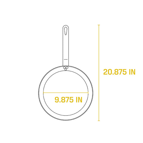 Lodge CRS10 10-Inch Pre-Seasoned Carbon Steel Skillet