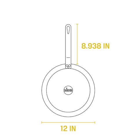 Lodge CRS10 10-Inch Pre-Seasoned Carbon Steel Skillet