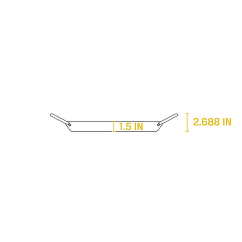 Lodge Manufacturing CRS8DLH 8" Seasoned Carbon Steel Dual Handle Pan