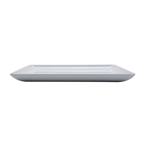 G.E.T. Enterprises CS-950-W Midtown 9.5" White Square Coupe Melamine Plate