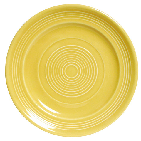 Tuxton China CSA-120 12" Round Concentrix Saffron Ceramic Dinner Plate