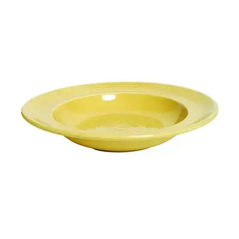 Tuxton China CSD-090 12 oz. Concentrix Saffron Rimmed Soup Bowl