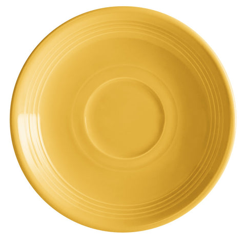Tuxton China CSE-060 Concentrix 6" Saffron China Saucer