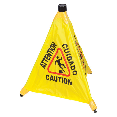 Winco CSF-4 Caution Sign Pop-up Safety Cone