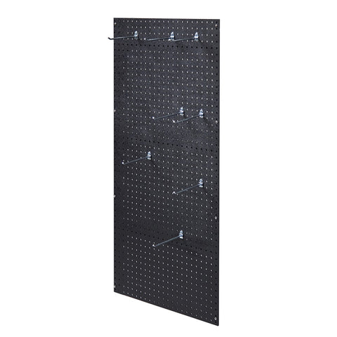 Cambro CSPEGKIT24110 Camshelving Pegboard Storage System 24" x 48\" Matte Black ABS Plastic