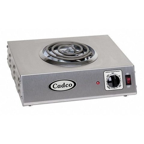 Cadco CSR-1T Single Electric Hot Plate (Tubular Element), 120V