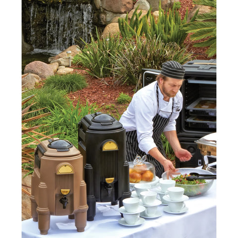 Cambro CSR5110 Camserver® 5 Gallon Black Insulated Beverage Dispenser