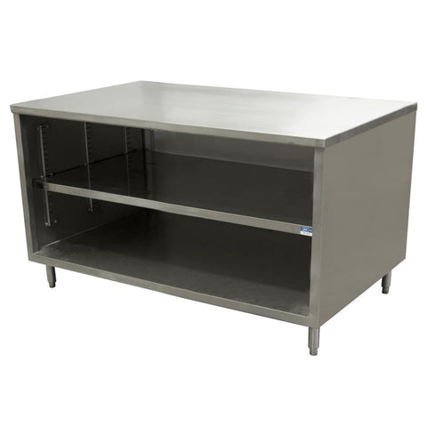 BK Resources CST-3060 30" x 60" Stainless Steel Cabinet Base Chef Table