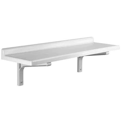 Cambro CSWS1848SK480 Camshelving Solid Wall-Mounted Shelf, 48"W x 18"D, Polypropylene