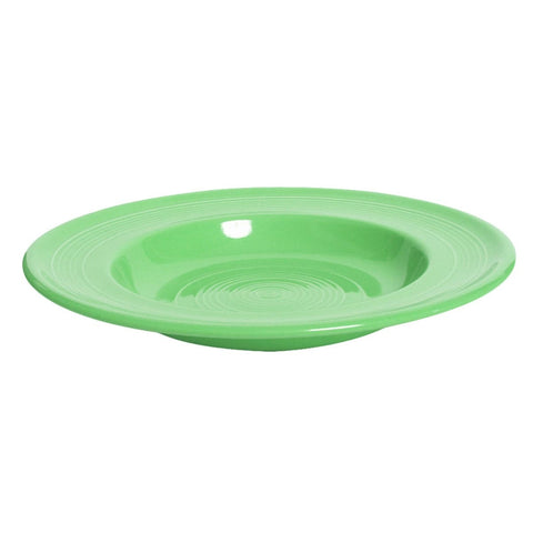 Tuxton China CTD-120 24-1/2 oz Round Concentrix Pasta Bowl - Ceramic, Cilantro