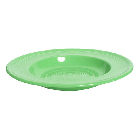 Tuxton China CTD-120 24-1/2 oz Round Concentrix Pasta Bowl - Ceramic, Cilantro