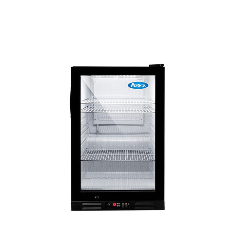 Atosa CTD-3T Countertop Glass Door Merchandiser Refrigerator, 2.4 Cu. Ft.