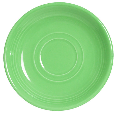 Tuxton China CTE-060 6" Round Concentrix Saucer - Ceramic, Cilantro