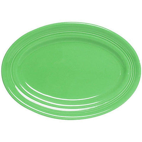 Tuxton China CTH-116 Concentrix 11-1/2" x 8-3/8" Oval Platter - Cilantro