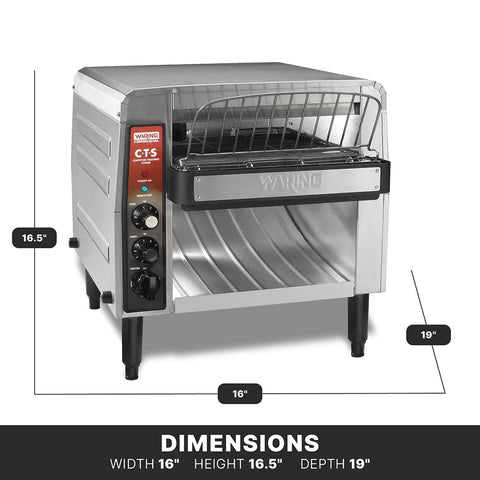 Waring CTS1000B Commercial Conveyor Toaster, 208V