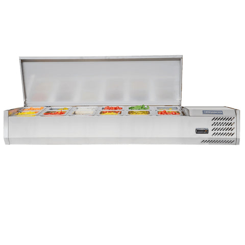 Enhanced CTSP-60-15-HC 60" Countertop Refrigerated Sandwich and Toppings Station