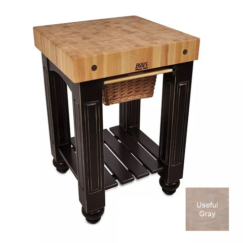 John Boos CU-GB25 American Heritage Gathering Block I Butcher Block Table, 25"W x 24"D x 36"H