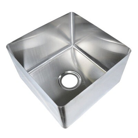 John Boos CUT1014106 Weld-In Undermount Sink, 1-Compartment, 10"W x 14"D x 10"H, 16/300 Stainless Steel
