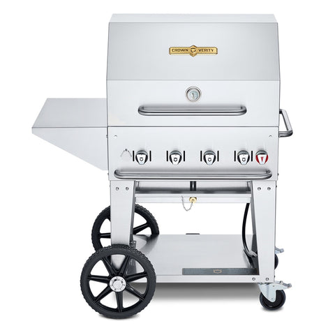 Crown Verity CV-MCB-30PKG 30 in Mobile Outdoor Gas Grill Package (4 Burner)