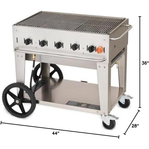 Crown Verity CV-MCB-36NG 36-Inch Mobile Natural Gas Grill