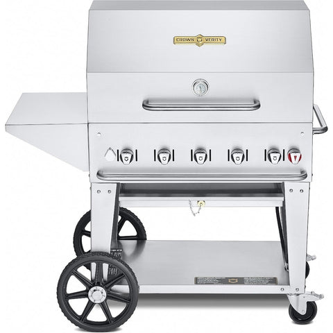 Crown Verity CV-MCB-36PKG-NG 36-Inch Mobile Natural Gas Grill Package