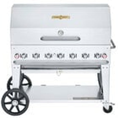 Crown Verity CV-MCB-48-SI 50/100-WGP 48 in Mobile Outdoor Grill, LP, Wind Guard Package