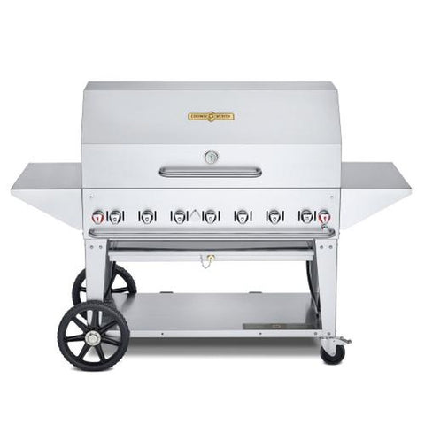 Crown Verity CV-MCB-48PRO Professional Mobile 48 in 7-Burner Gas Grill (Pro Package)