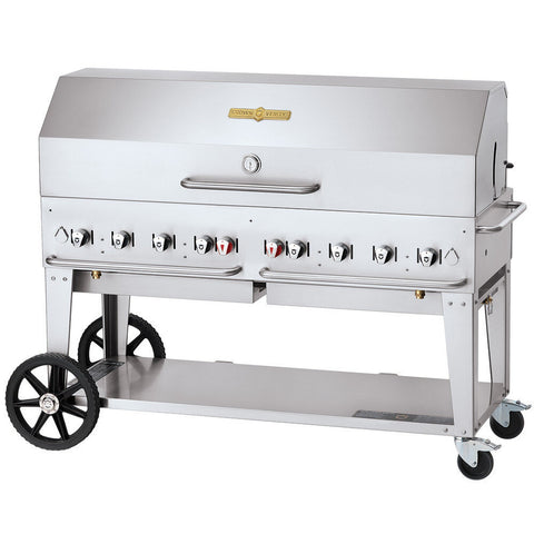 Crown Verity CV-MCB-60-SI-BULK-1RDP 60" Mobile Outdoor Grill, LP, Single Roll Dome Package