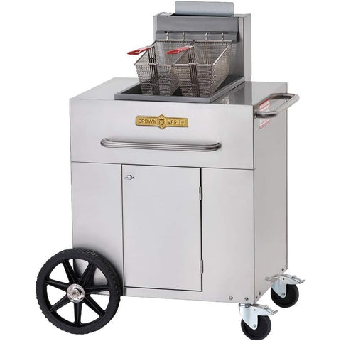Crown Verity CV-PF-1NG Single Tank Portable Natural Gas Outdoor Fryer