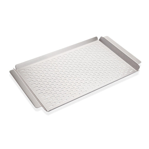 Crown Verity CV-PGT-1117 Stainless Steel Perforated Veggie and Fish Grilling Tray