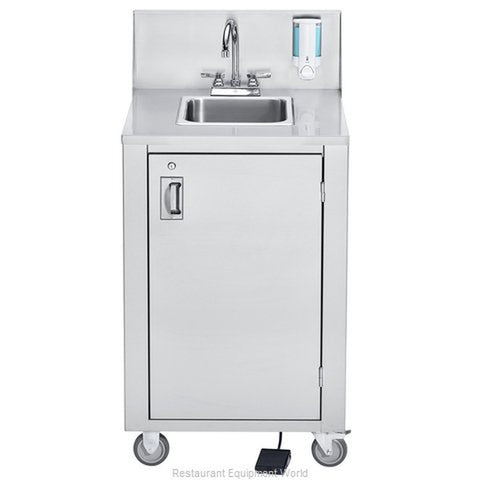 Crown Verity CV-PHS-4 Portable Hot Water Hand Sink, Single Compartment, Stainless Steel